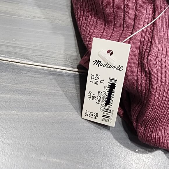 Madewell Variegated Rib Crop Tank XL Style NJ129 - Picture 5 of 8